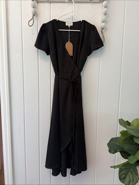 NWT Celadon Front Tie Maxi Dress